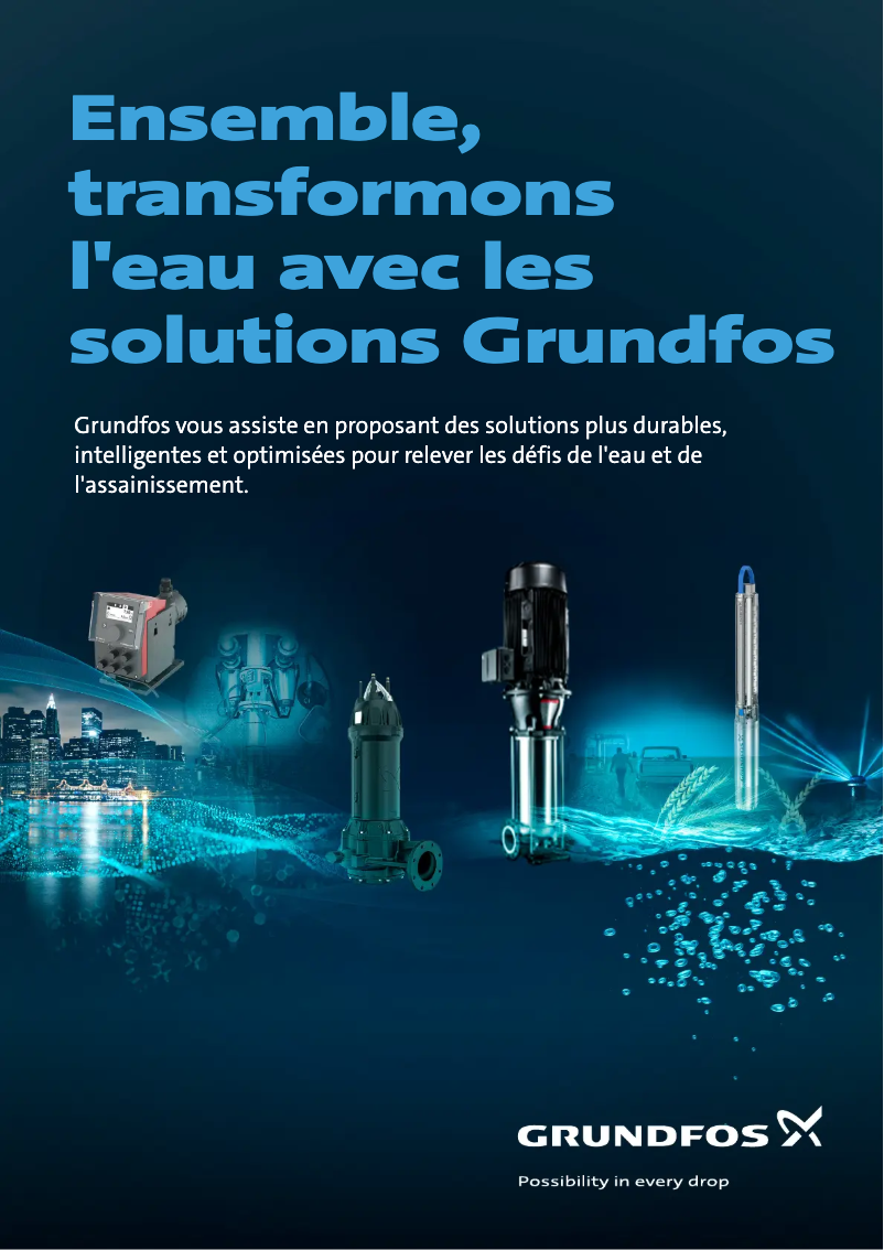Page 1 de la notice Brochure Grundfos CU 300