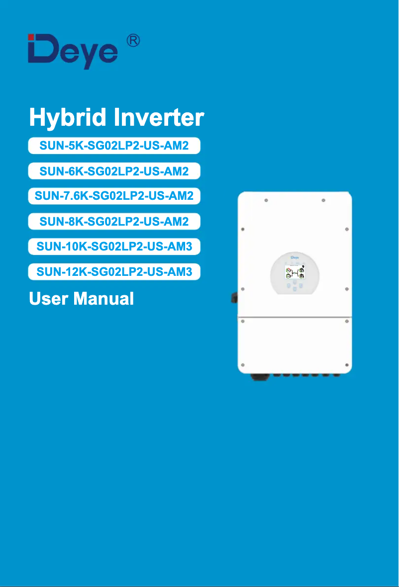 Image de la première page du manuel de l'appareil SUN-10K-SG02LP2-EU-AM3