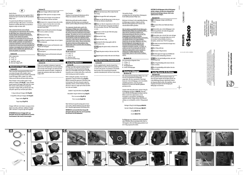 Page 1 de la notice Manuel utilisateur Philips Saeco CA6706
