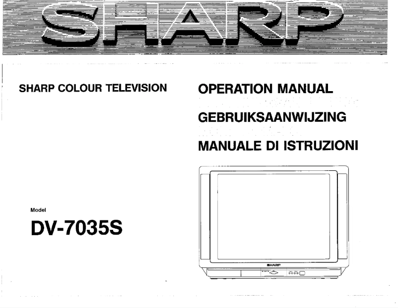 Page 1 de la notice Manuel utilisateur Sharp DV7035S