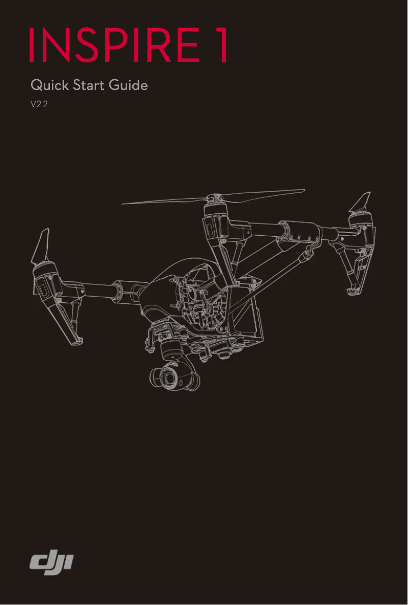 Page 1 de la notice Guide de démarrage rapide DJI Inspire 1