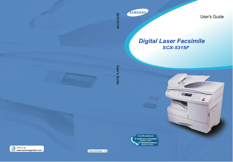 Page 1 de la notice Manuel utilisateur Samsung SCX-5315F