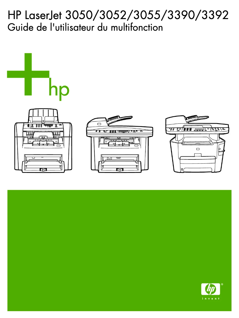 Page n°1 - Manuel utilisateur HP LaserJet 3052
