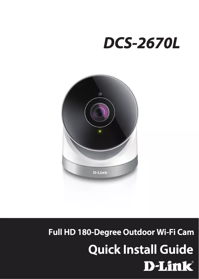 Page 1 de la notice Manuel utilisateur D-Link DCS-2670L