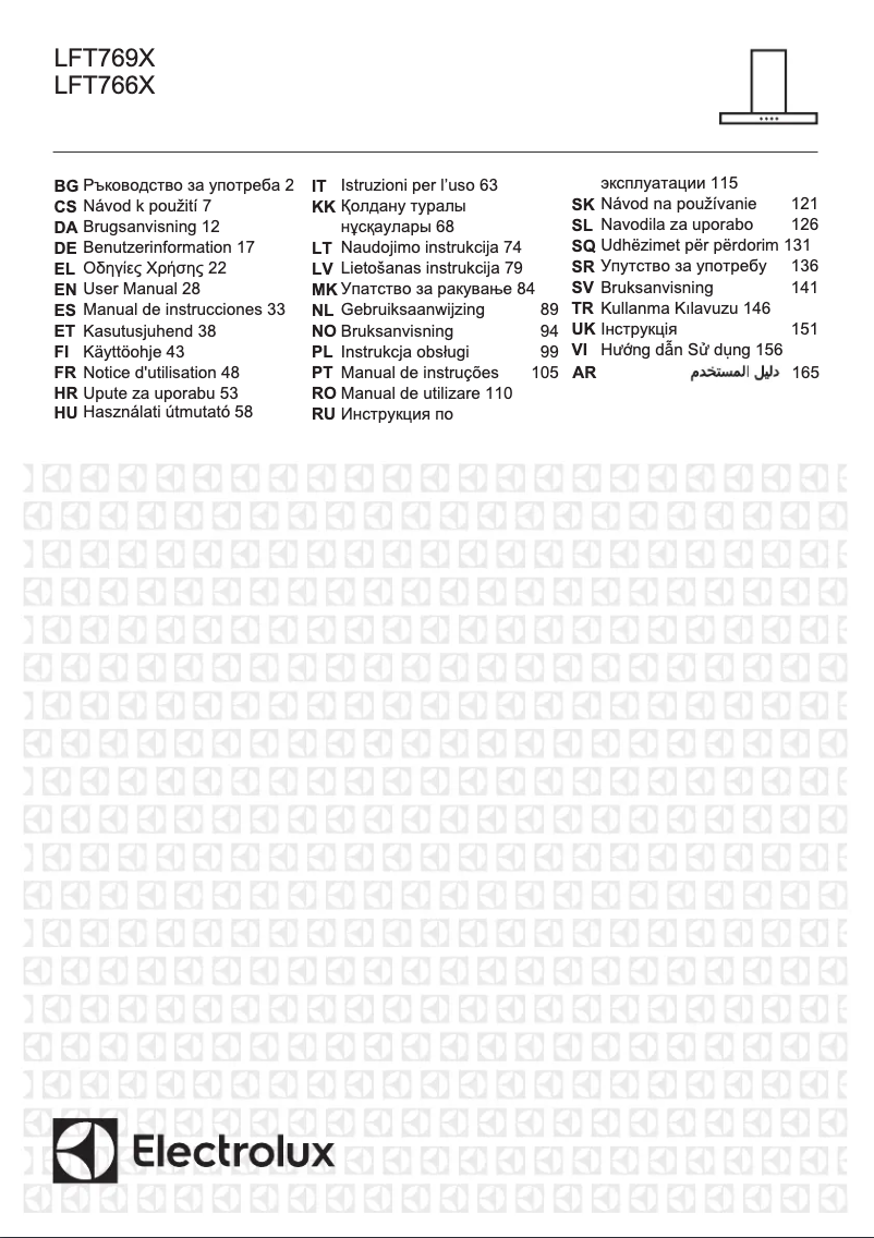 Página 1 del manual Manual de uso y mantenimiento Electrolux LFT766X