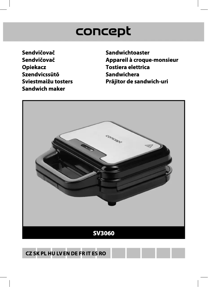 Page 1 de la notice Manuel utilisateur Concept SV3060