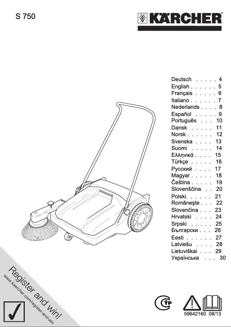 Page n°1 - Manuel utilisateur Kärcher S 750