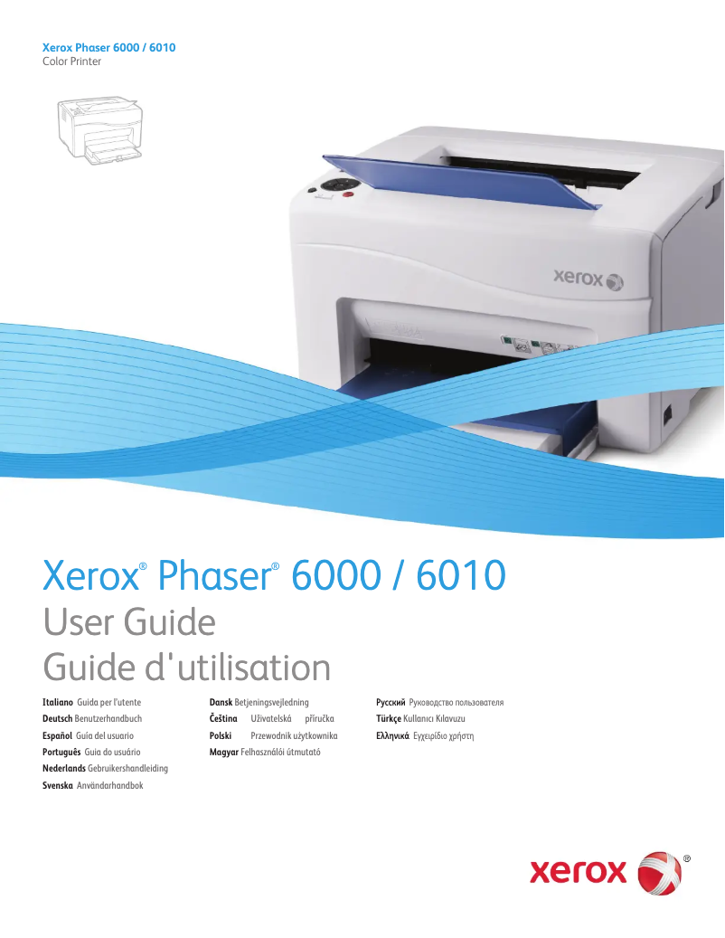 Page 1 de la notice Manuel utilisateur Xerox Phaser 6010N