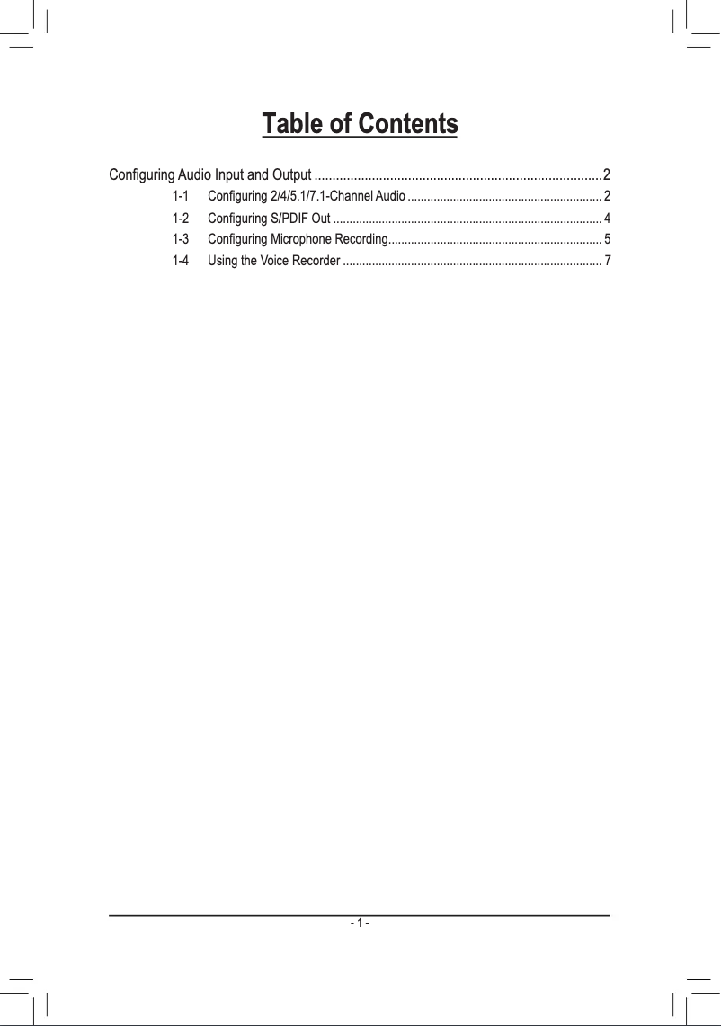 Page n°1 - Guide d'installation Gigabyte GA-B250-FinTech