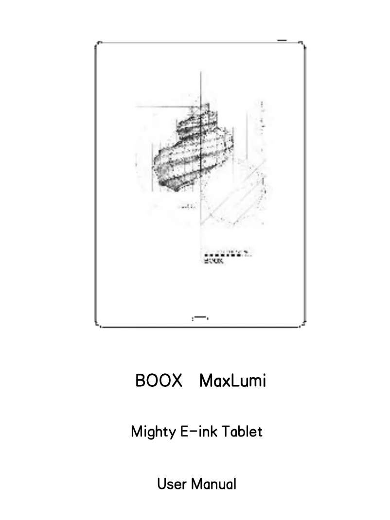 Page n°1 - Manuel utilisateur BOOX Max Lumi