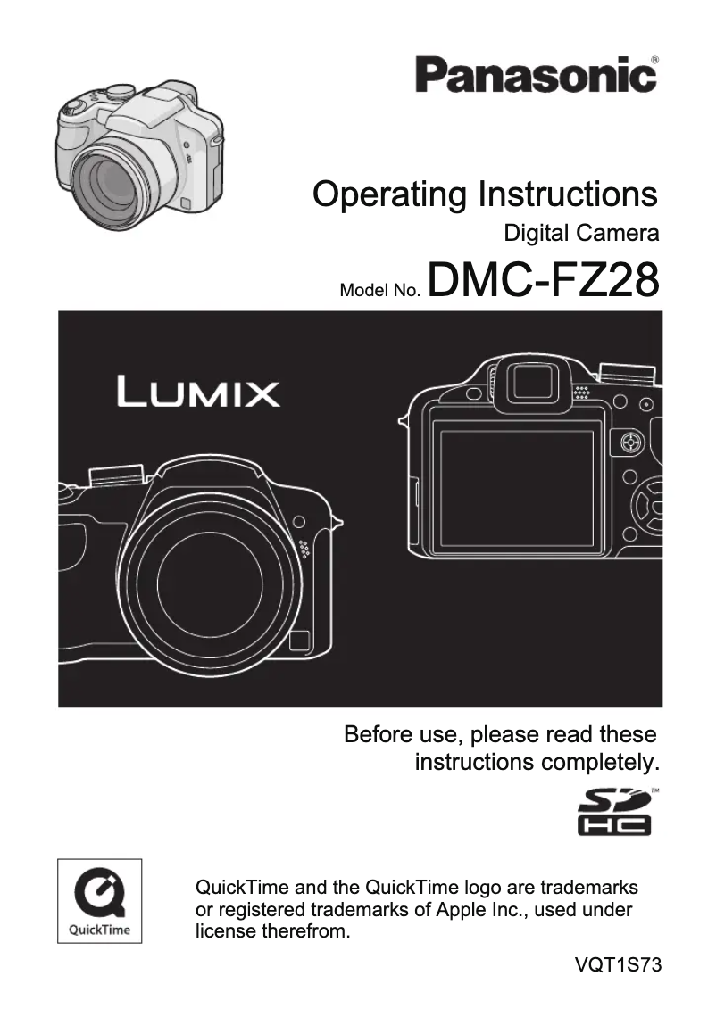 Página 1 del manual Manual de usuario Panasonic Lumix DMC-FZ28