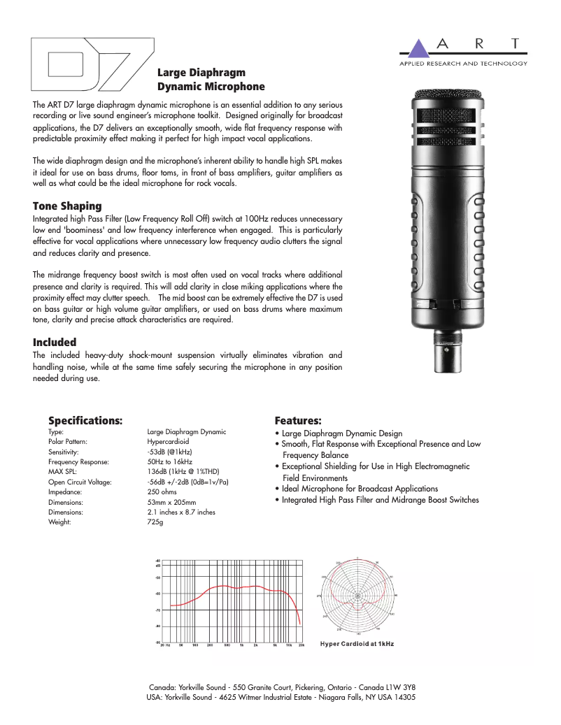 Image de la première page du manuel de l'appareil D7