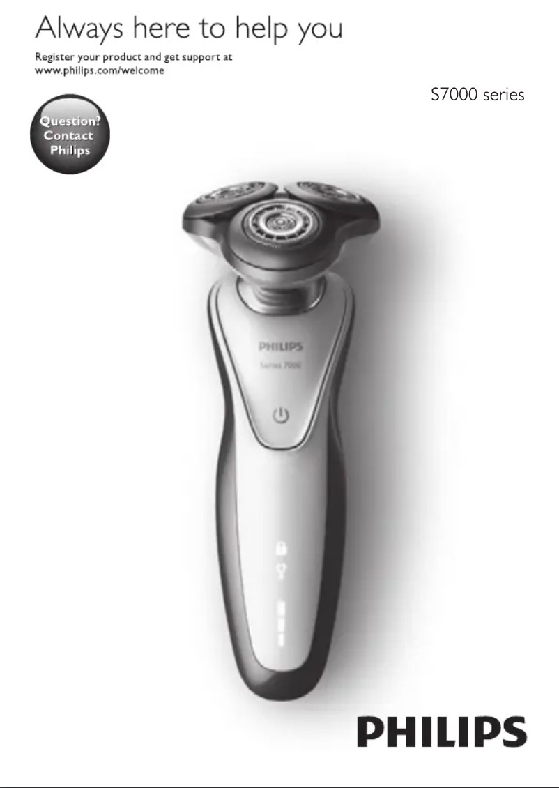 Page n°1 - Manuel utilisateur Philips SHAVER Series 7000 S7370