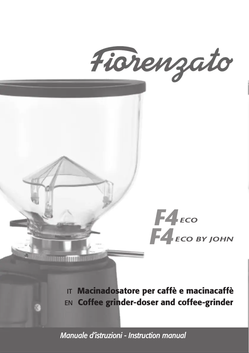 Page n°1 - Manuel utilisateur Fiorenzato F4 ECO