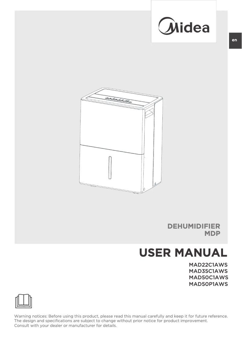 Página 1 del manual Manual de usuario Midea MAD35C1AWS