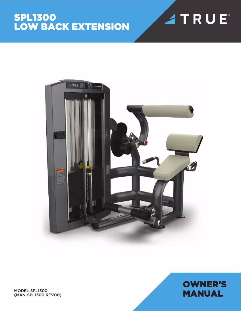 Page 1 de la notice Manuel utilisateur True SPL1300