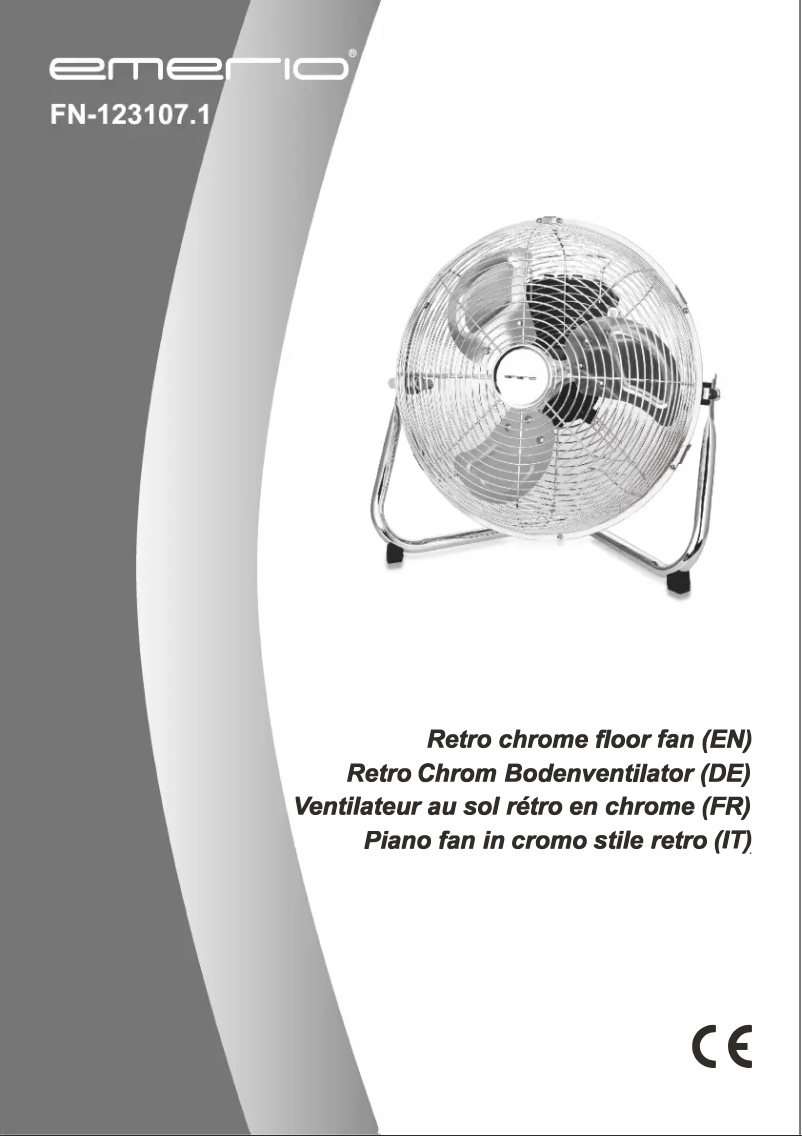 Page 1 de la notice Manuel utilisateur Emerio FN-123107.1