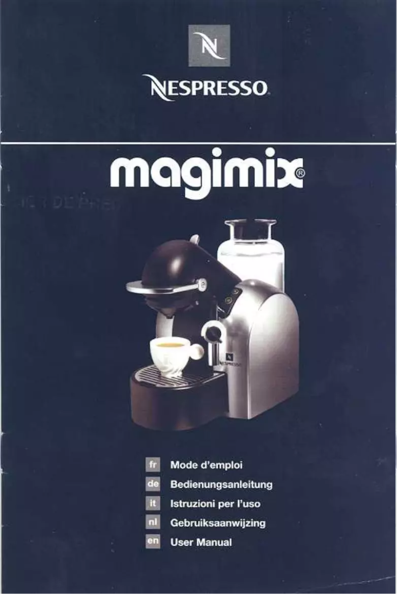 Page n°1 - Manuel utilisateur Magimix M200a