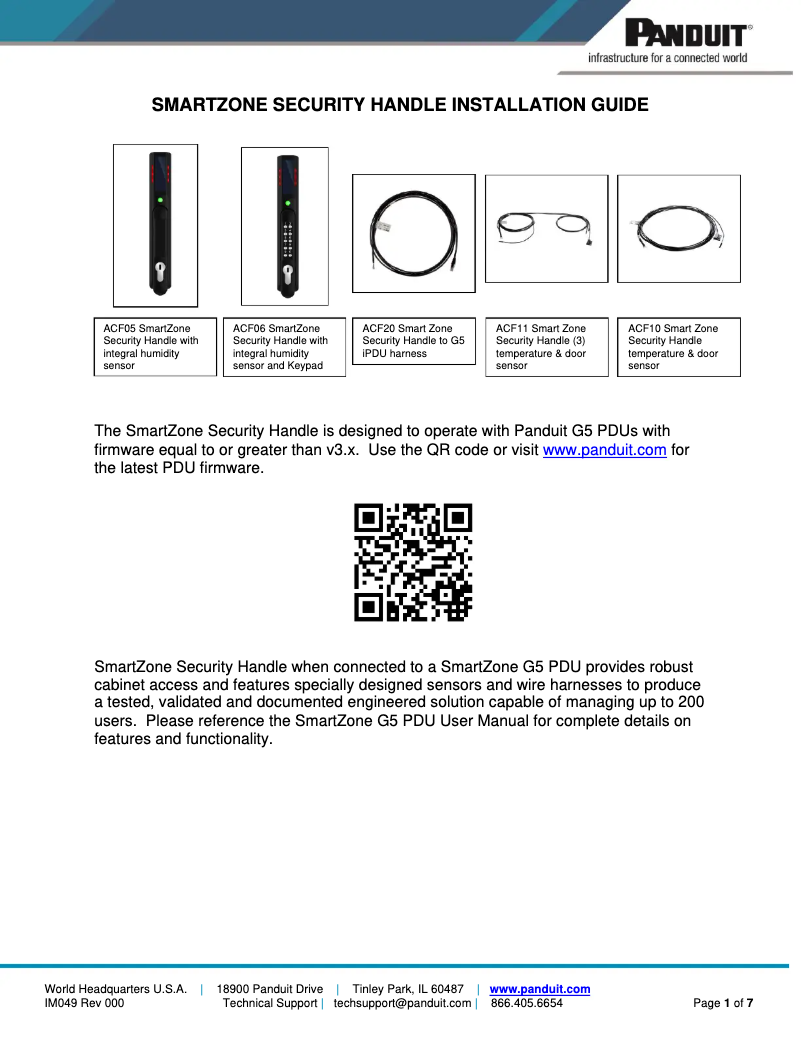 Image de la première page du manuel de l'appareil ACF05