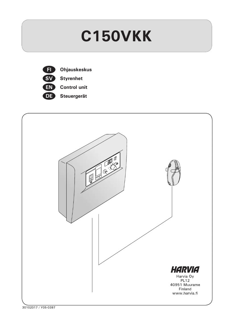 Page 1 de la notice Manuel utilisateur Harvia C150400VKK