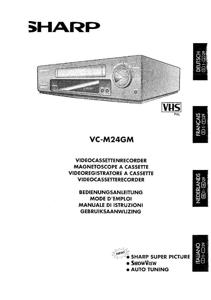 Page 1 de la notice Manuel utilisateur Sharp VC-M24