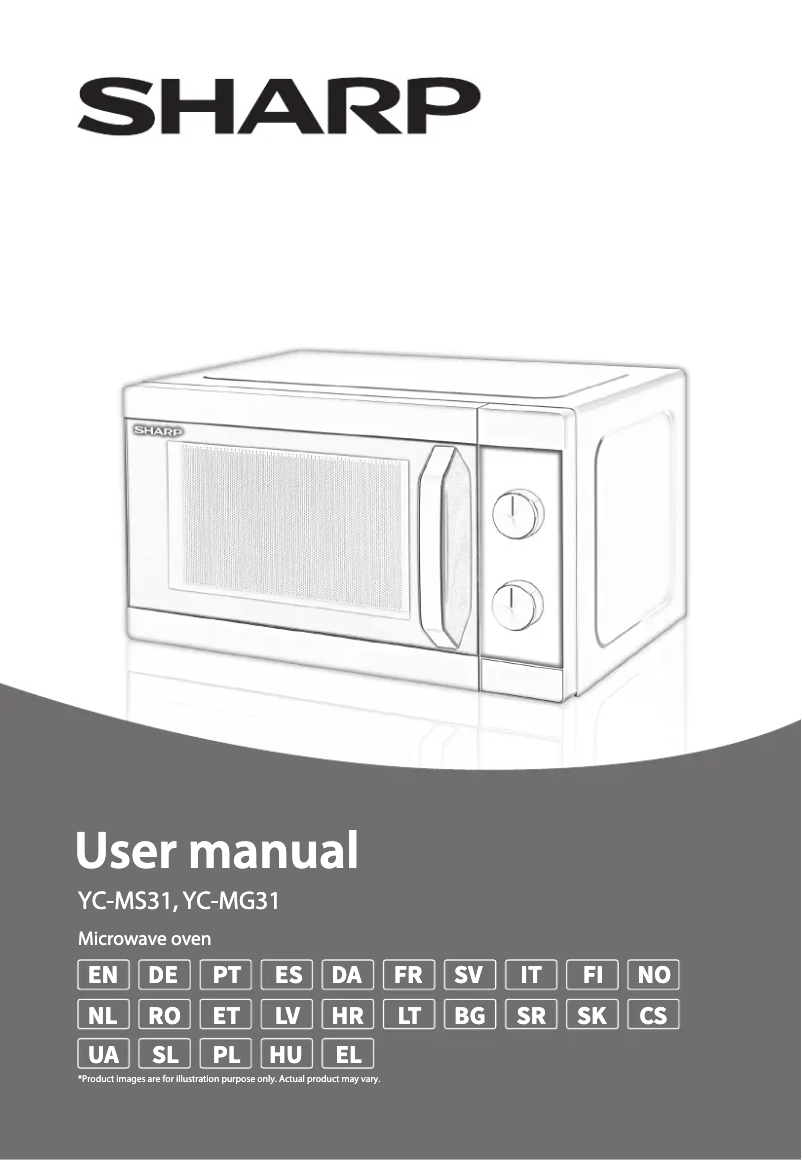 Page 1 de la notice Manuel utilisateur Sharp YC-MG31E