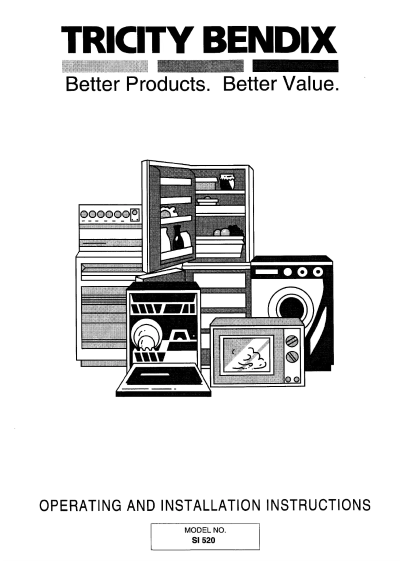 Page n°1 - Manuel utilisateur Tricity Bendix SI520B