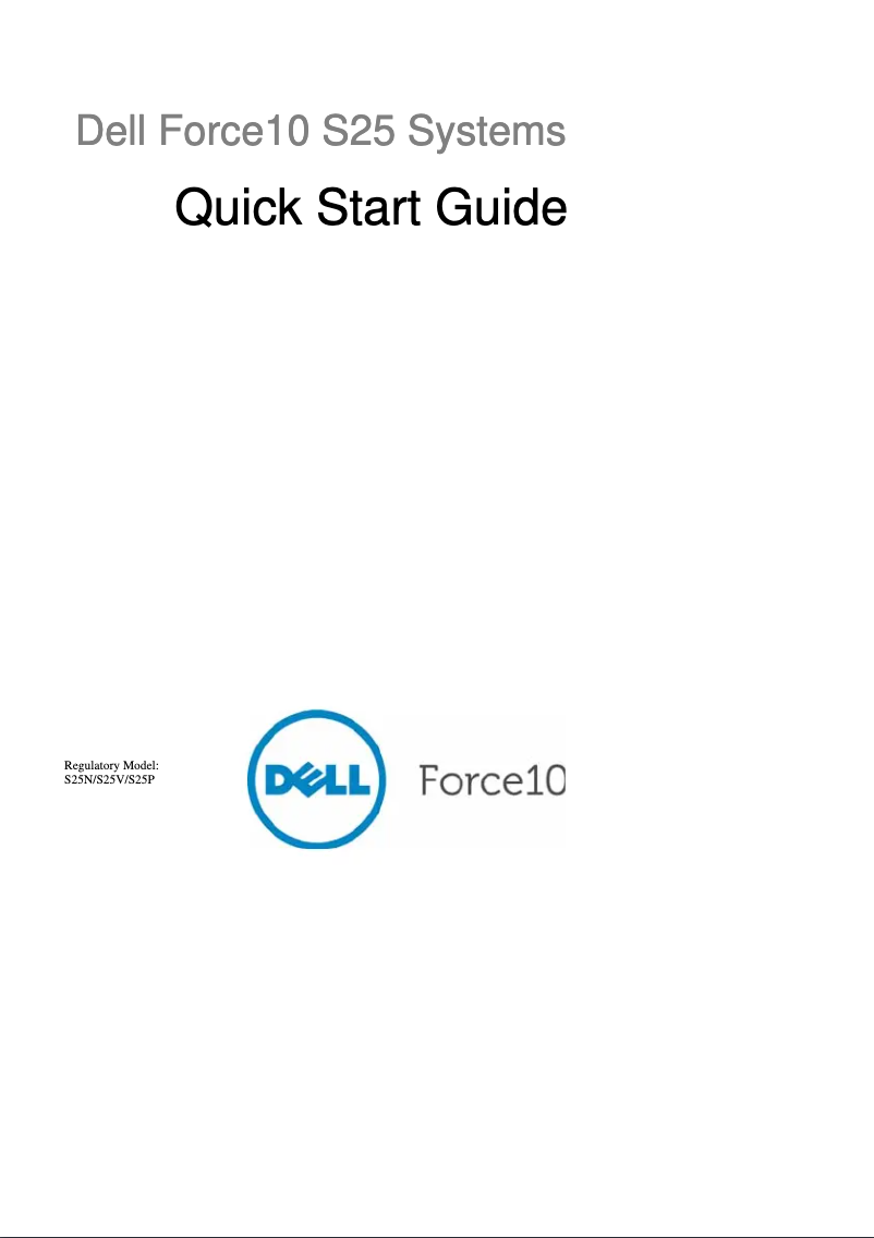 Page 1 de la notice Guide d'installation Dell Force10 S50-01-GE-48T-V