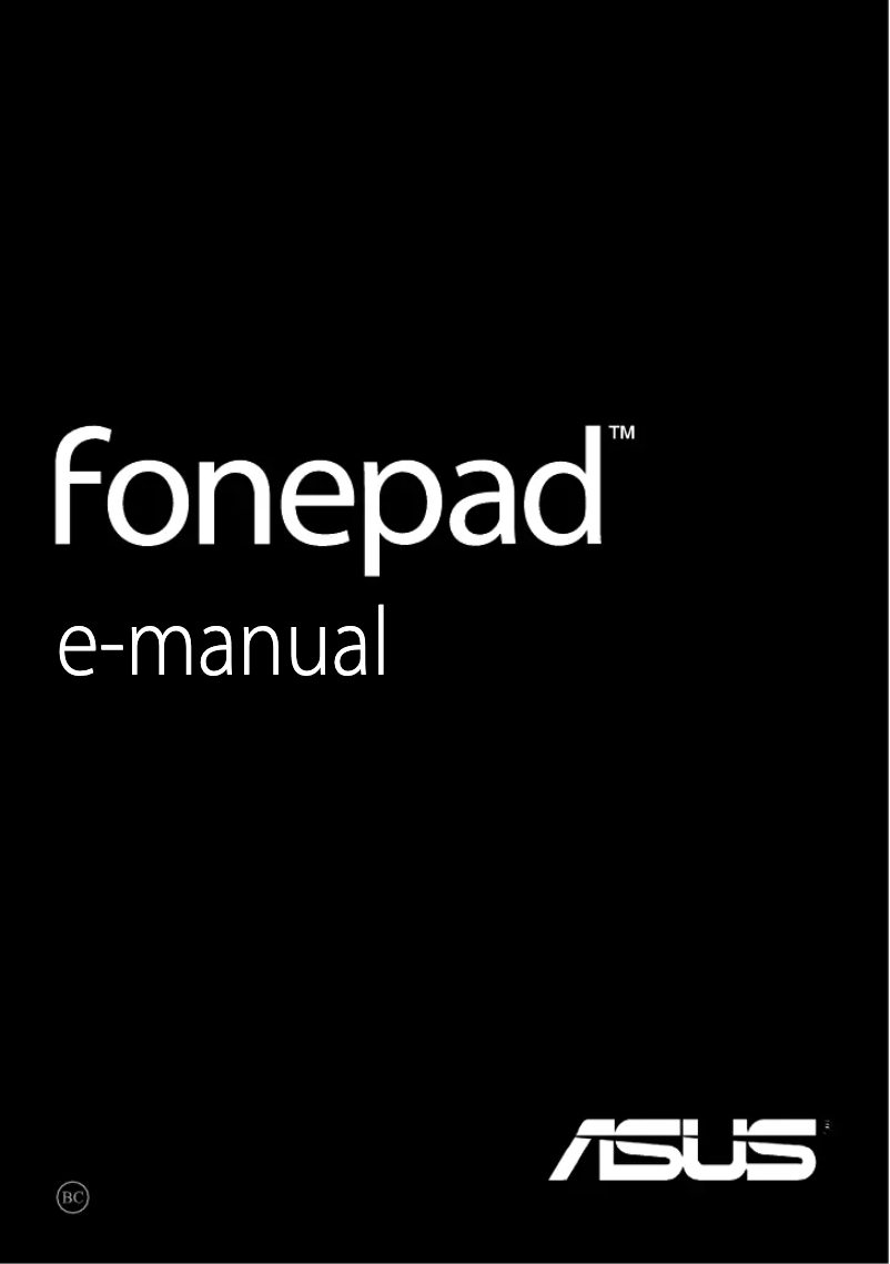 Page n°1 - Manuel utilisateur Asus Fonepad ME371MG
