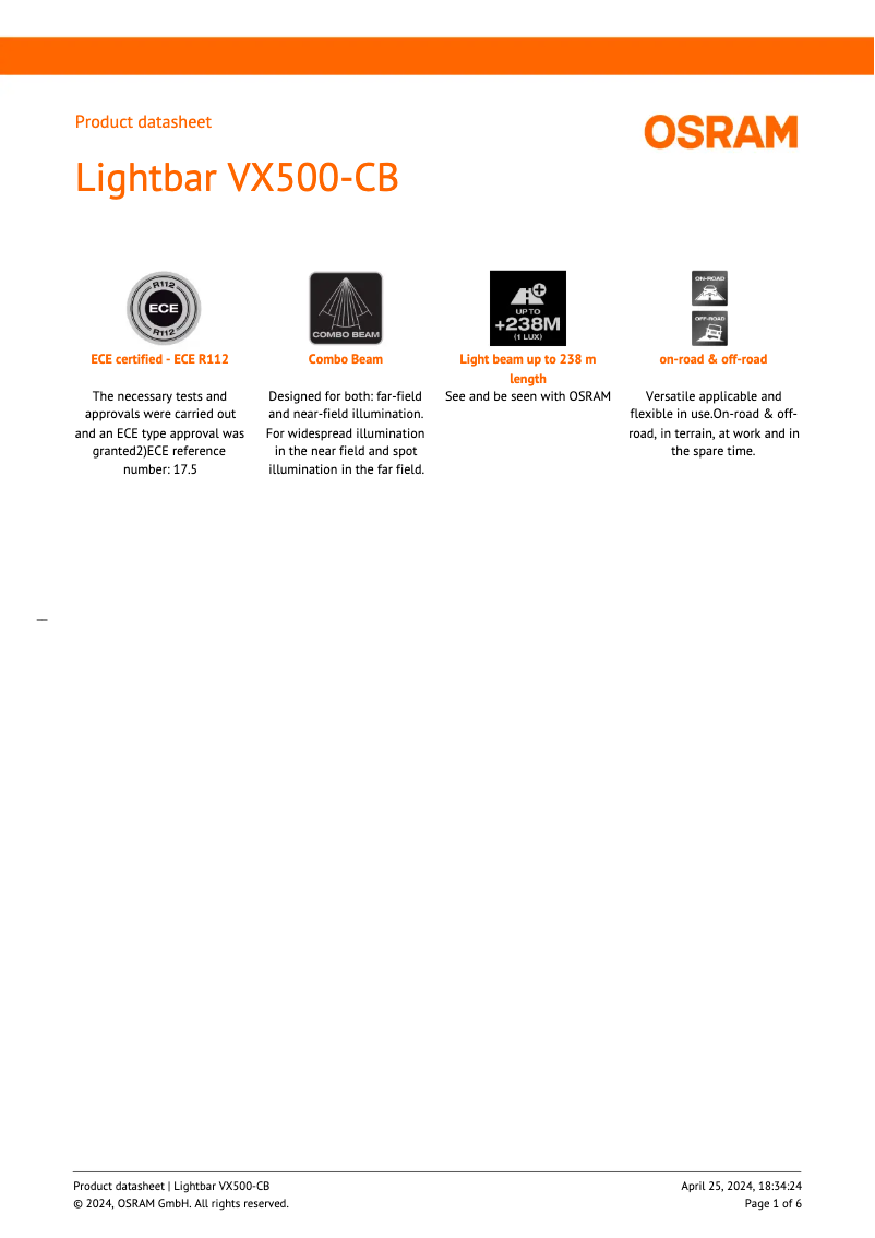 Image de la première page du manuel de l'appareil VX500-CB