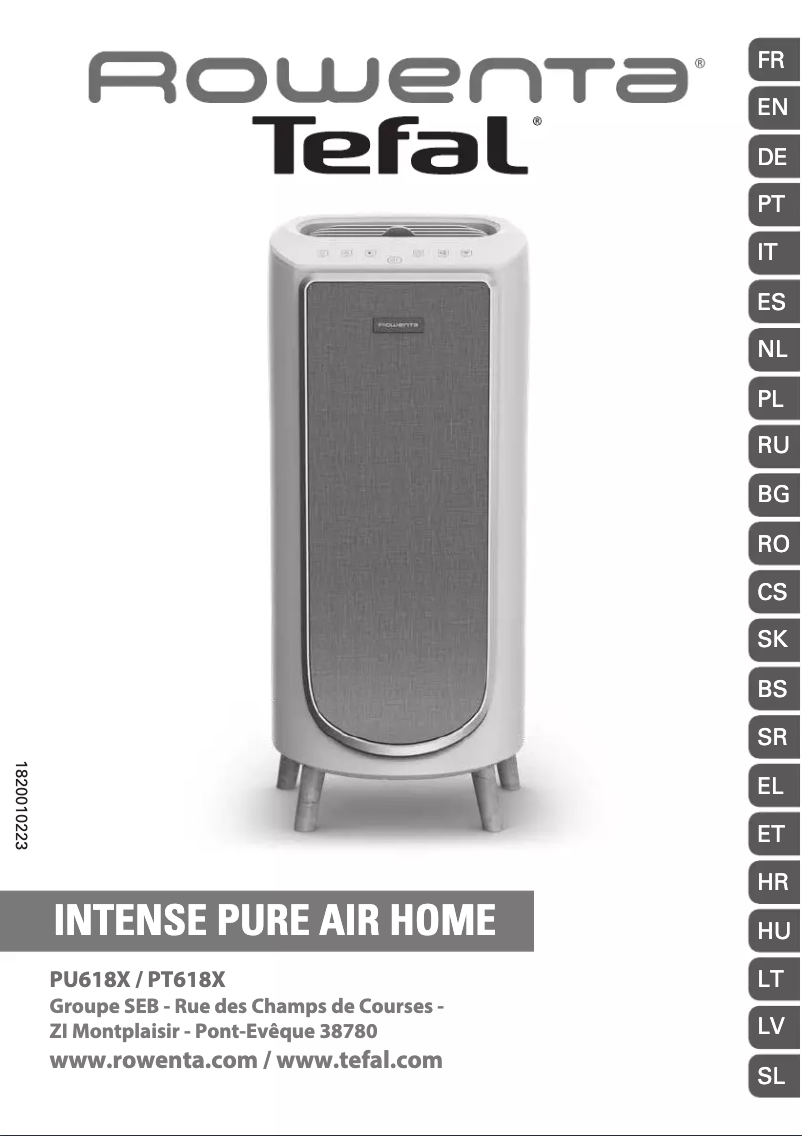 Página 1 del manual Manual de usuario Rowenta Intense Pure Air Home PU6180