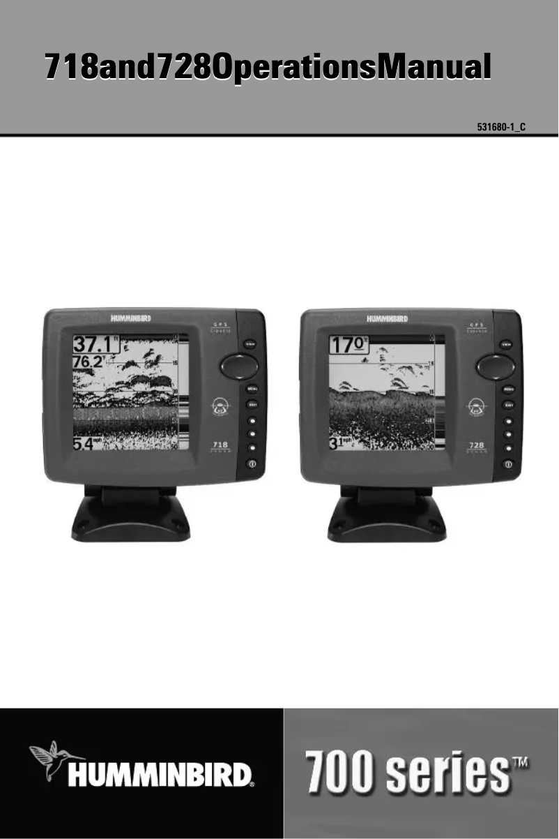 Page 1 de la notice Manuel utilisateur Humminbird 728