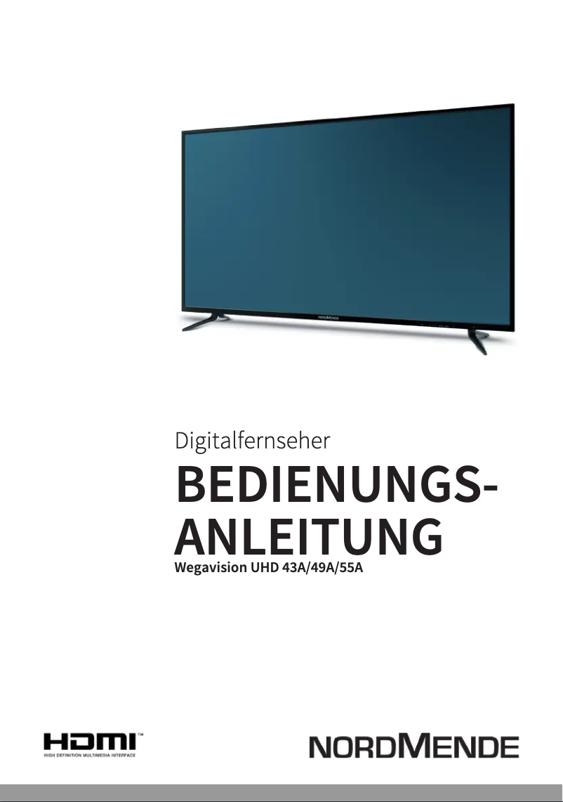 Page n°1 - Manuel utilisateur Nordmende Wegavision UHD43A