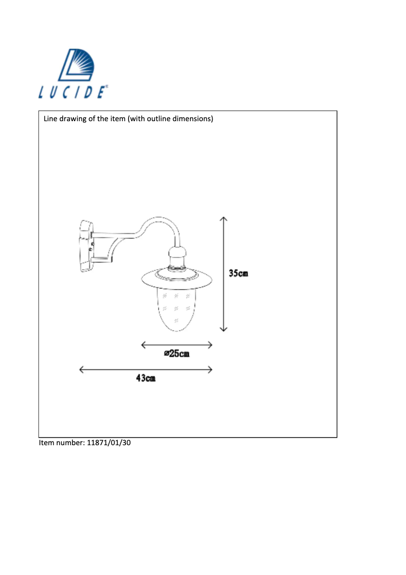 Page 1 de la notice Manuel utilisateur Lucide Arubaa