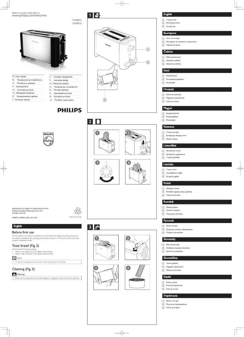 Page n°1 - Manuel utilisateur Philips Daily Collection HD4815