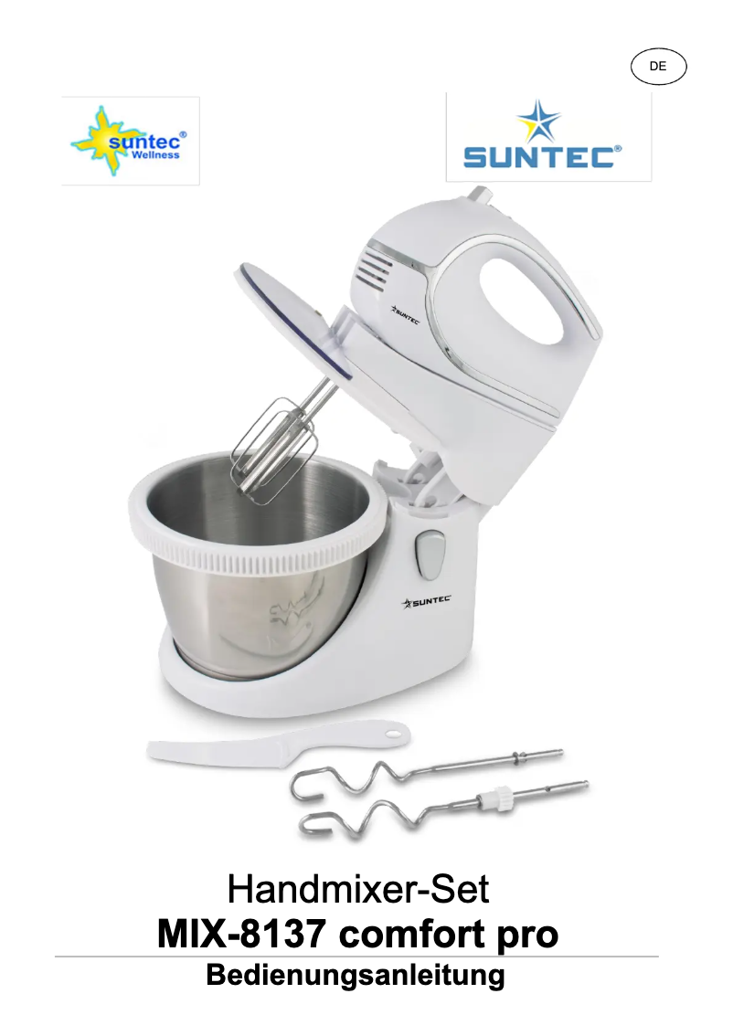 Image de la première page du manuel de l'appareil MIX-8137 Comfort Pro