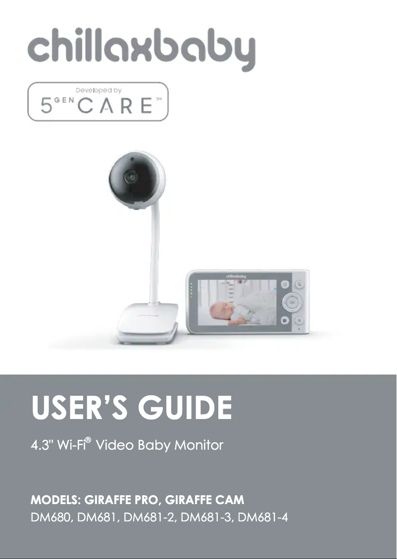 Page n°1 - Manuel utilisateur Chillax Baby Giraffe Pro DM681