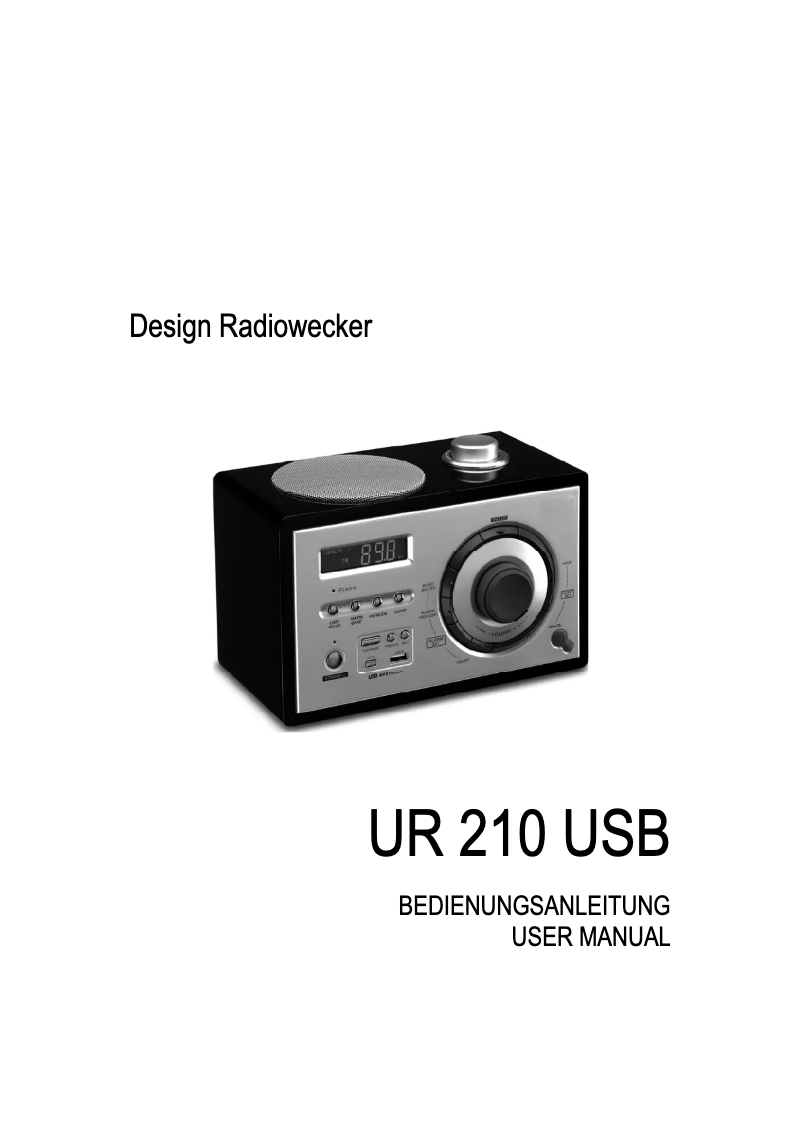 Page 1 de la notice Manuel utilisateur JGC UR-210USB