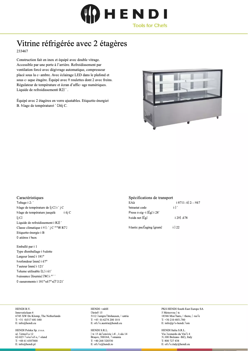 Page n°1 - Fiche technique Arktic 233375