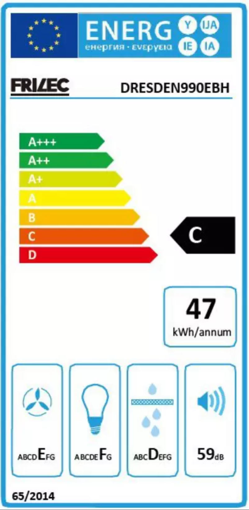 Page 1 de la notice Manuel utilisateur Frilec DRESDEN990EBH