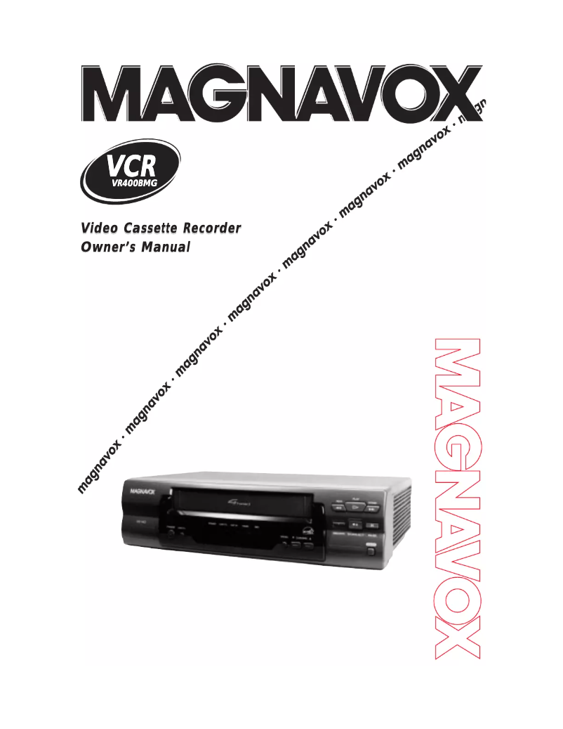 Page n°1 - Manuel utilisateur Magnavox VR400BMG