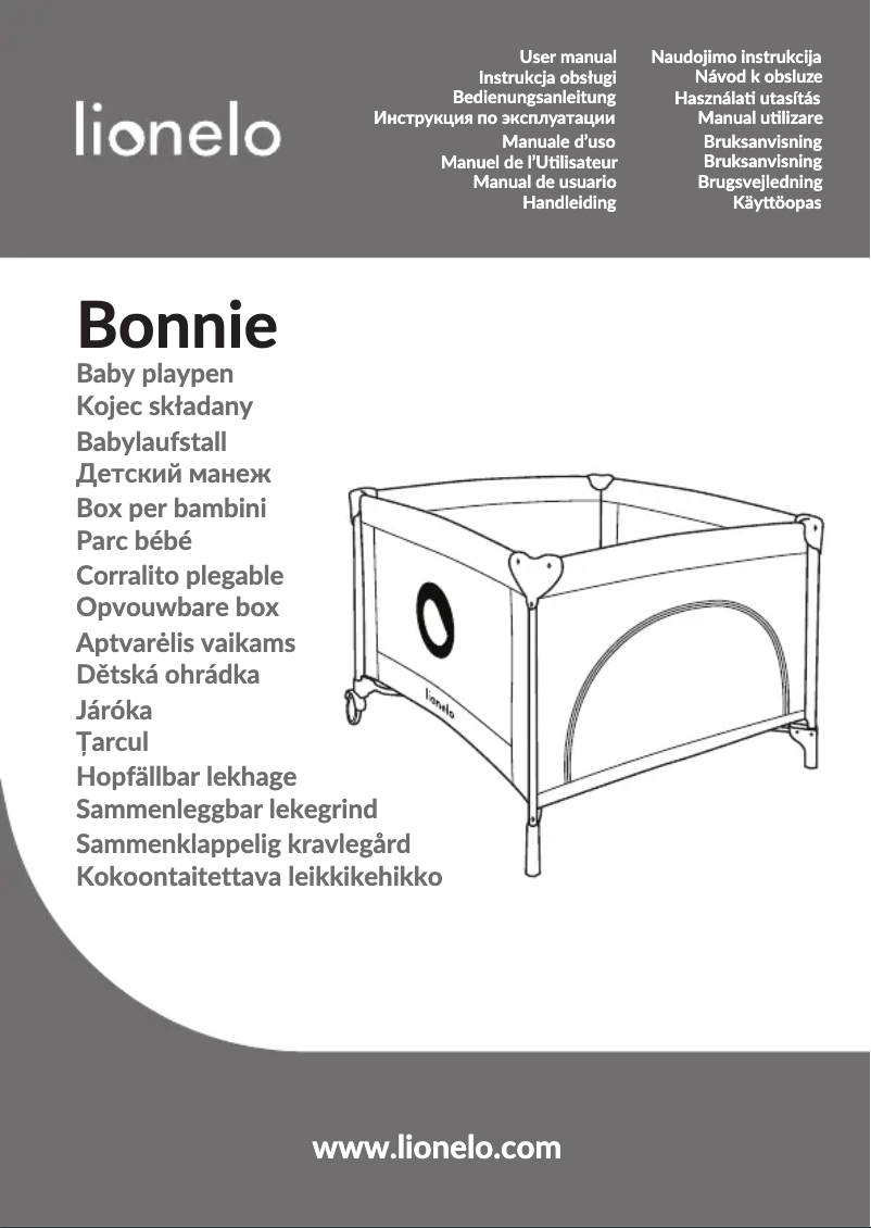 Imagen de la primera página del manual del dispositivo Bonnie
