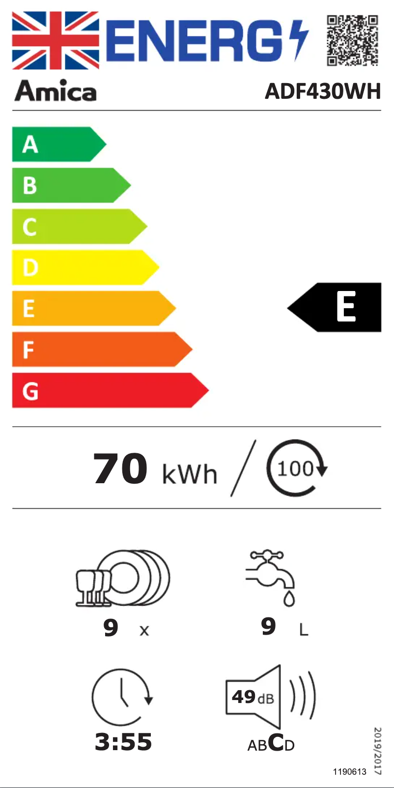 Image de la première page du manuel de l'appareil ADF430WH