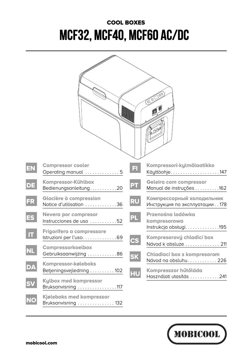 Image de la première page du manuel de l'appareil MB40