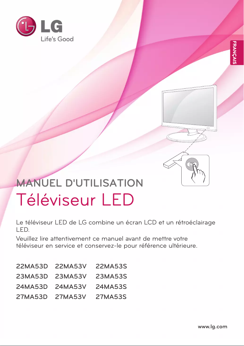 Page n°1 - Manuel utilisateur LG 22MA53D