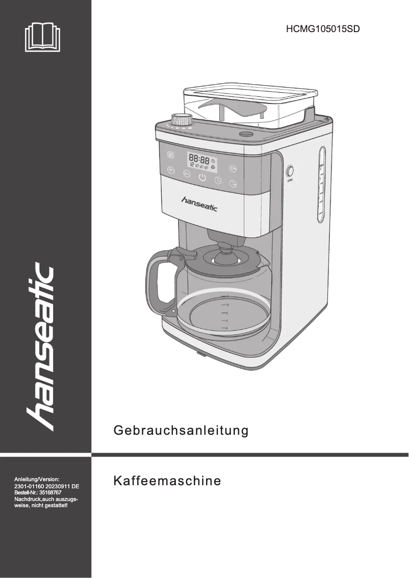Page n°1 - Manuel utilisateur Hanseatic HCMG105015SD