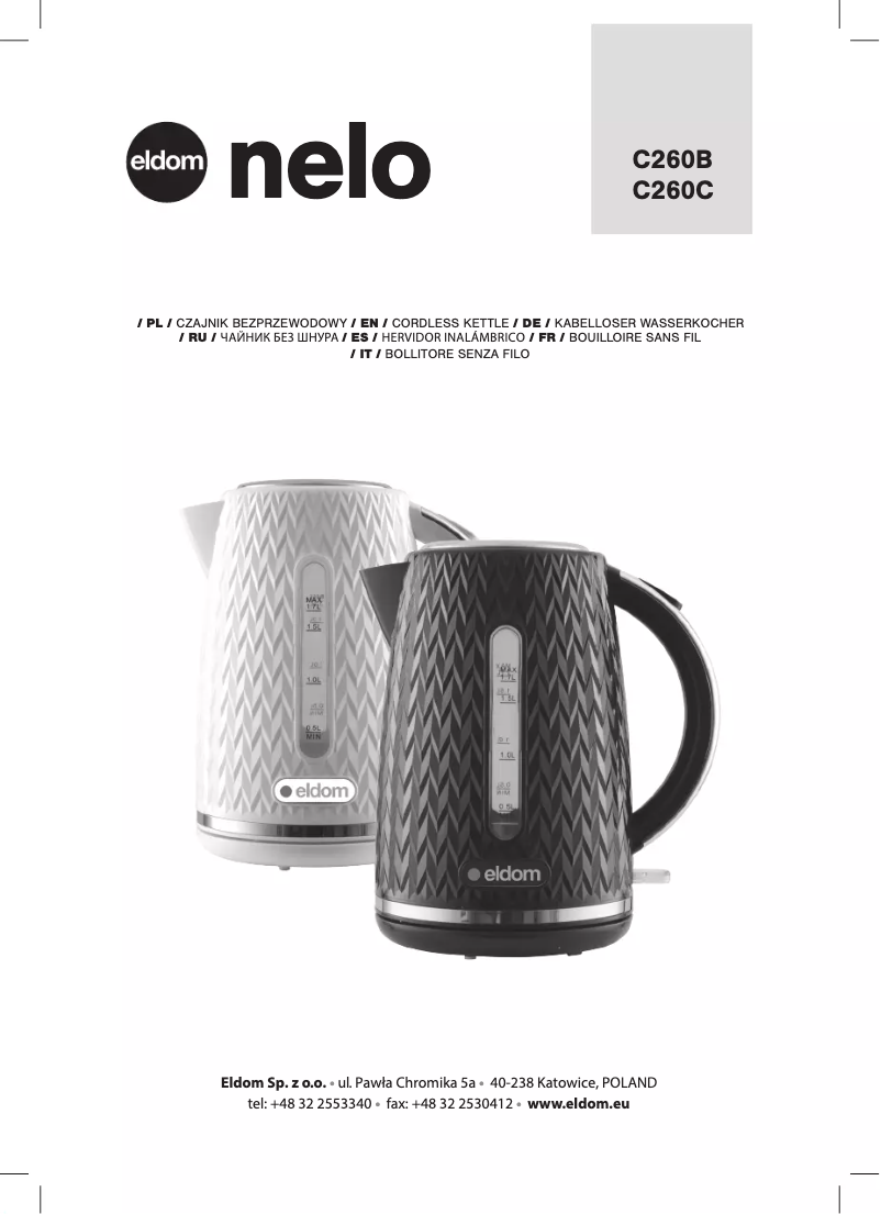 Image de la première page du manuel de l'appareil Nelo C260C