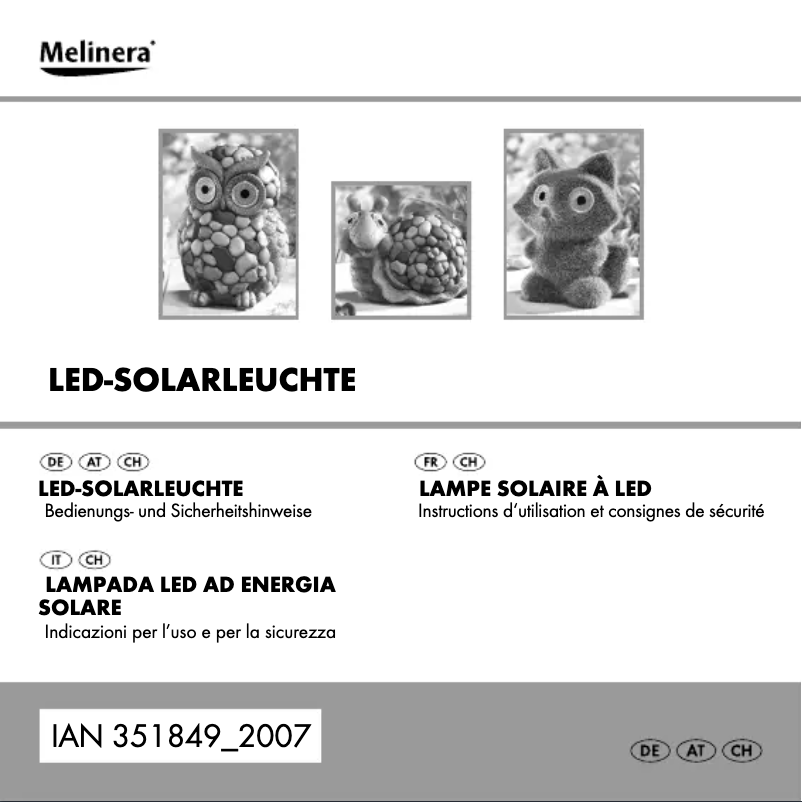 Page 1 de la notice Manuel utilisateur Melinera HG04484