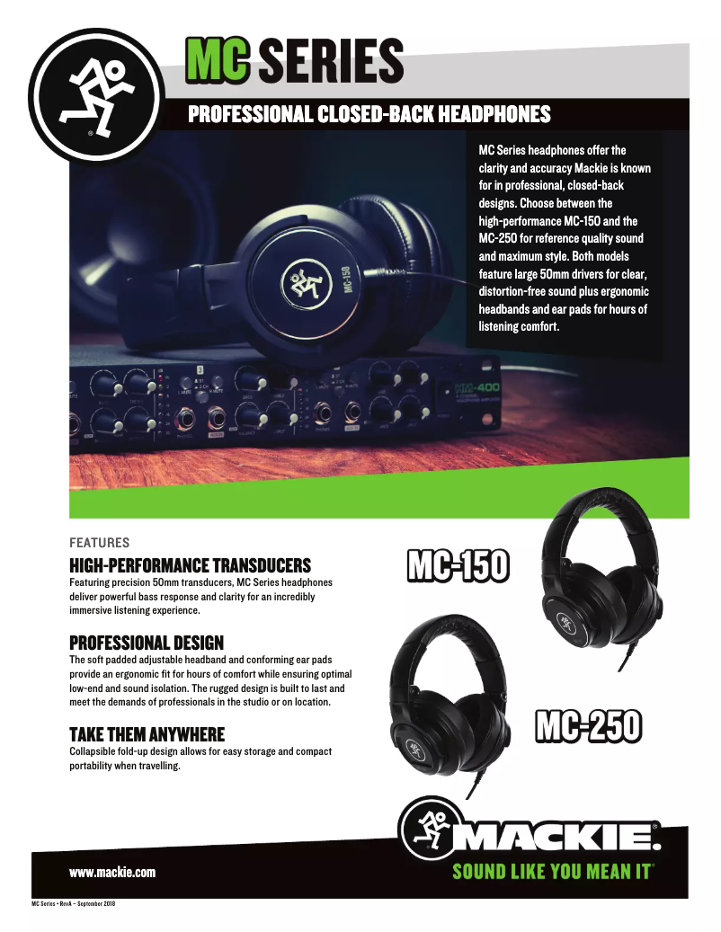 Image de la première page du manuel de l'appareil MC-150