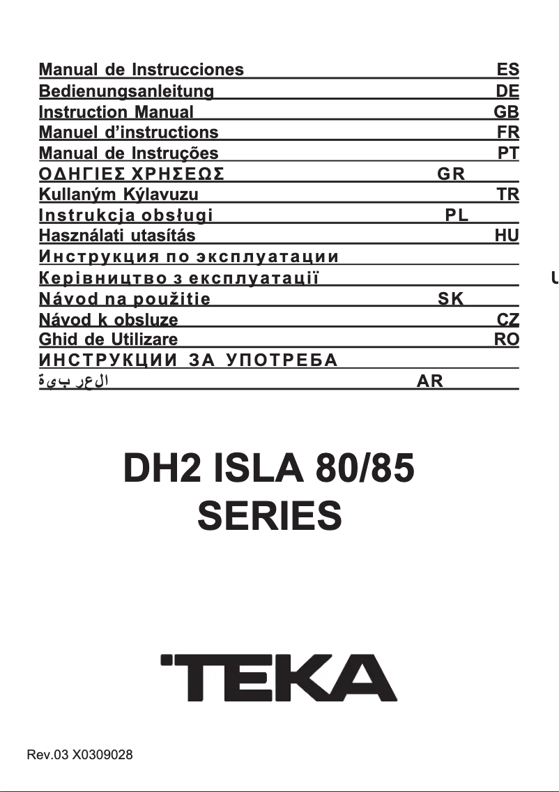 Page 1 de la notice Manuel utilisateur Teka DH2 985
